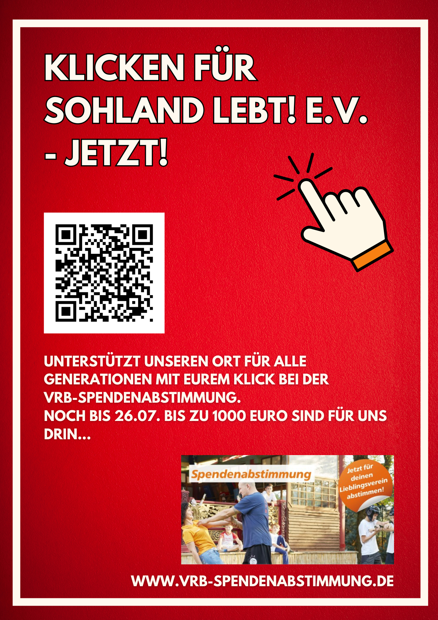Ende Spendenabstimmung, letzte Chance!