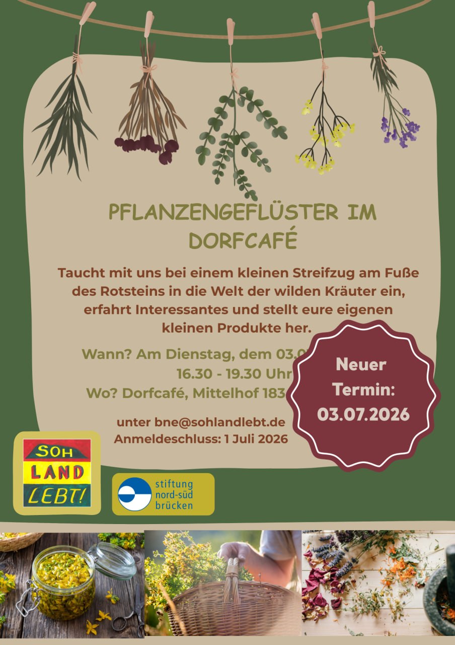 Kräuterwanderung: Pflanzengeflüster im Dorfcafé